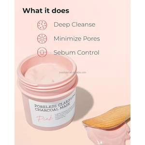 Hot Bán Làm Sạch Sâu Mặt Mặt Nạ Đất Sét Màu Hồng Lỗ Chân Lông Làm Sạch Mặt Nạ Than Cho Khuôn Mặt Làm Sạch Kiểm Soát Bã nhờn - Product Image 3