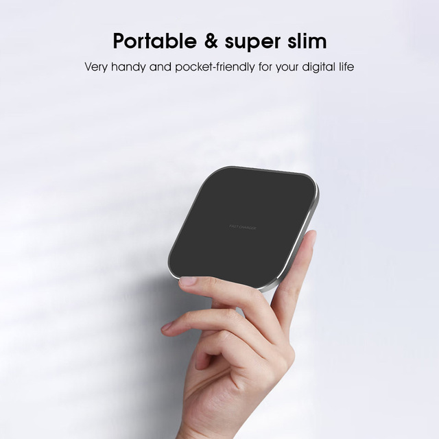 15W Type-C Port Wireless Charger with Light for Desktop Decoration