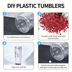 Nuevo Vaso Acrílico de Doble Pared con Diseño Personalizado, Gran Capacidad de 40 Oz, Ecológico, Transparente, para Café - Product Image 3