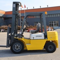 QINGCHA Dieselstapler mit kleinem Wendekreis, 3 Tonnen Tragkraft und sanfter hydraulischer Lenkung für schmale Gänge – Diesel-Gabelstapler