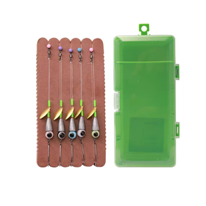 LUSHAZER Kit da Pesca Texas Rig con Piombo a Proiettile Girella Perlina e Terminale per Trota Persico Crappie e Pesce Persico - Product Image 1