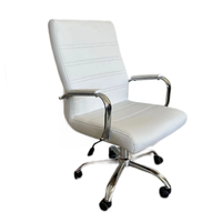 Chaise de bureau traditionnelle pivotante à 360°, ergonomique, confortable, en cuir PU de haute qualité, prix abordable, pour cadres