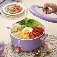 Nouvelle arrivée marmite électrique multifonctionnelle cuisine marmite chaude table électrique avec couvercle en verre trempé interrupteur réglable