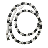 Câble de charge USB portable YuAn YA-125 4-en-1, style sportif et perles, impression typographique, pour téléphone, cadeau pour homme