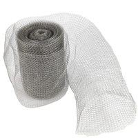Maille en acier inoxydable, tissage simple, maille tricotée pour la protection contre les rongeurs, remplissage de trous, protection des plantes