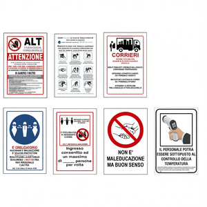 Señales de prevención de riesgos de incendios y seguridad para el lugar de trabajo y áreas públicas, 12x18 pulgadas, juego de 8 - Product Image 2