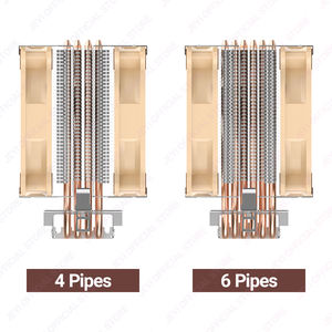 مبرد وحدة المعالجة المركزية <span class=keywords><strong>M</strong></span>.<span class=keywords><strong>2</strong></span> من مصنع JEYI مع 4/6 أنابيب حرارية ومروحة PWM 120 مم لمعالجات إنتل 1700/1200 وAM5/AM4 عالي الجودة وعالي السرعة مع شهادات FCC/CE/ROHS - Product Image 4