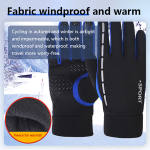 Logo personalizzato Touch Screen acqua antivento antiscivolo termico mano guanti invernali per gli uomini delle donne - Product Image 5