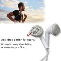 Écouteurs intra-auriculaires filaires EHS61 mains libres 3,5 mm avec suppression active du bruit, transducteur dynamique, cordon de 1,2 m et micro, en PVC et gel de silice