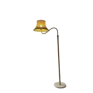 Lampe sur pied vintage Vision Crown en bois massif, source de lumière LED, commande par interrupteur, pour salon, chambre à coucher, usage domestique - Product Image 4