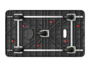 MBC-036 4 튜브 블랙 프레임 쉬운 처리 트롤리 롤링 카트 롤링 회전 바퀴 접이식 장바구니 - Product Image 4