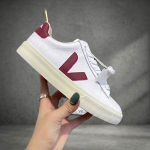 Classic V-Shaped White Plastic Upper Running Sports Casual <b>Shoes</b> Men Women Breathable Lace-Up <b>Soft</b> Sole Fashion Trend Plastic - Product Image 3