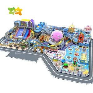 Ocean Theme Kids Play Center Área de juegos para niños Equipo de patio interior