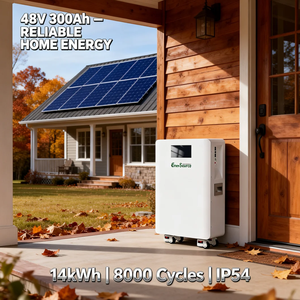Système de stockage de batterie solaire LiFePO4 48V 300Ah - 14kWh mural avec roulettes pour la maison et l'énergie de secours hors réseau, OEM Chine - Product Image 4