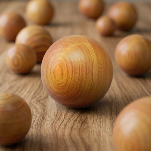 Sandalwood <b>Carving</b> Loose Round Beads Natural Red <b>Wood</b> Color for Jewelry Making - Product Image 3