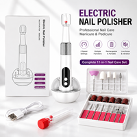 Perceuse à ongles électrique rechargeable, kit de polissage professionnel pour ongles, machine portable pour manucure et pédicure, pour ongles en gel et en acrylique