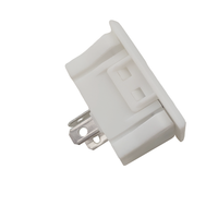 Norme nationale Connecteur IEC en cuivre laiton à cinq trous Prise universelle blanche 3P Matériau en nylon Courant nominal 10A Prises CA