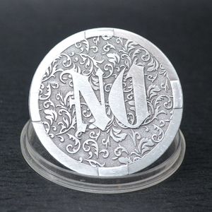 NEW DESIGN Antique Bronze Metal YES-NO <strong>Coins</strong> Yes or No Challenge <strong>Decision</strong> <strong>Coin</strong> - Product Image 2