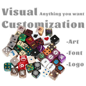 Dadi D6 FACCUB Personalizzati Fatti a Mano 16mm Quadrati Set di Dadi RPG con Logo Personalizzato in Resina e Plastica Durevole per Giochi da Tavolo Promozionali - Product Image 6