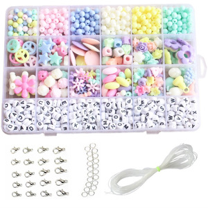 Plastic Beads and Letter Beads for Jewelry Making DIY Art and Crafting