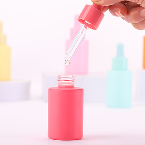 New Product 30ml Luxury <b>Flat</b> Shoulder Colorful Glass Essential Oil Bottles - Product Image 4
