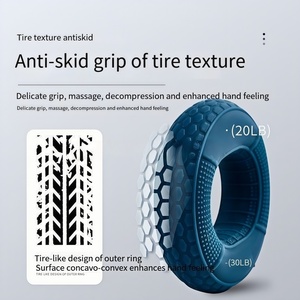 CZFIT Anillo de Agarre de Silicona Ajustable 30-80LB, Ecológico y Duradero, Entrenador de Dedos y Antebrazo, Expansor Carpal Portátil para Gimnasio - Product Image 2