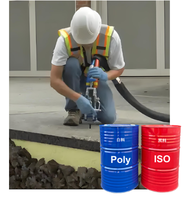Mélange de polyol liquide de polyuréthane rigide en mousse pulvérisée à cellules fermées bicomposante pour isolation de bâtiment de qualité supérieure - Mur et toiture