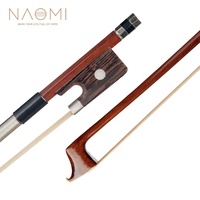 NAOMI 15'' 16'' Viola Bow Bow Brazilwood Stick with Wenge Frog White Horsehair Violin Parts Accessories