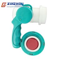 Réservoir de vanne papillon IBC VALVE 62/75/100 Vanne Plastique Pour Cuve Sortie avec écrou pour gazole eau