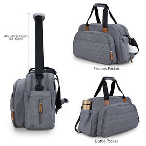 2024 nouvelle livraison rapide grande capacité bébé sac à couches étanche portable voyage berceau avec station à langer momy sac - Product Image 5