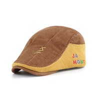 Nuevo diseño Niños Sombrero plano Newsboy Cap Niño Boinas elásticas Vintage Driver Hat