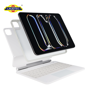 เคสคีย์บอร์ดแบบสัมผัสพร้อมไฟพื้นหลังสำหรับ <span class=keywords><strong>iPad</strong></span> <span class=keywords><strong>Pro</strong></span> 11 นิ้ว <span class=keywords><strong>2022</strong></span> และ <span class=keywords><strong>iPad</strong></span> Air 11 นิ้ว 2026 รุ่นเกาหลีอาหรับ - Product Image 1