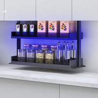 Panier élévateur d'armoire électrique intelligent Support vertical de ménage avec panier d'assaisonnement télescopique