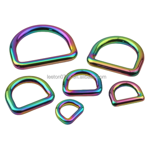 Cung Cấp Cổ Phiếu 10Mm Mini Kẽm Hợp Kim Cầu Vồng Màu <span class=keywords><strong>D</strong></span> Vòng Túi Khóa - Product Image 5