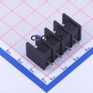 DBT30S-7.62-4P-BK-P Barrier Terminal Block Through hole Component (THT),P=7.62mm Connector Two Sides 7.62mm 1x4P Straight Pin - Product Image 2