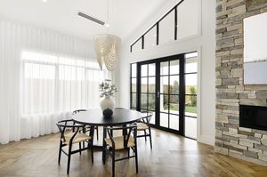 Desain Pintu Utama Interior Standar Eropa Jendela Baja Galvanis Bingkai Besi Modern Pintu Prancis - Product Image 5