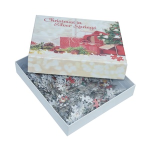 Tùy chỉnh CHA giáng sinh Câu Đố nhỏ đứng xây dựng A3 A4 A5 bảng cứng màu xám giấy dropshipping Tên tùy chỉnh ghép hình câu đố - Product Image 6