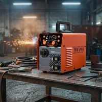 Nouvelle machine à souder à l'arc MIG-145A 220V/110V, fil solide, protection au gaz, acier inoxydable, 3-en-1, multiprocessus, portable pour la maison