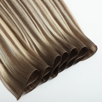 Extensions de cheveux naturels 100% vierges européennes à trame invisible Genius Weft, alignées aux cuticules, qualité Remy, vente en gros, très demandées