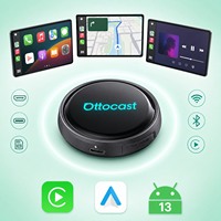 Ottocast Boîtier AI portable Android 13 pour voiture Snapdragon 6225 8 Go + 128 Go CarPlay Bluetooth Sortie USB Technologie Cloud SIM 3.0