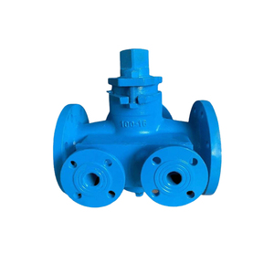 Plug Flange Carbon Steel Rubber Full Iined Soft Seal Lubricated 3 Way Plug for Thermal Insulation - Product Image 1