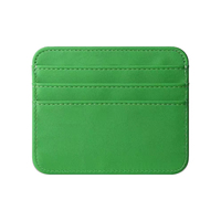 Dompet Kanvas Kulit PU Sublimasi DIY Personalisasi, Tempat Kartu Custom, Dompet Koin