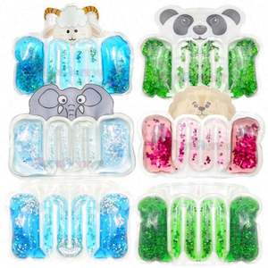 Mignon Kawaii Squishy Tube jouet et paillettes en peluche avec liquide coloré Anti anxiété pétrir la bande Pvc Squishy Tube jouet - Product Image 1