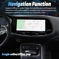 Autoradio Android avec GPS intégré pour Dodge Challenger Charger SRT Hellcat 2010-2024, écran 2.5D IPS DSP, navigation stéréo, USB