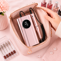 Vantrend Beauty - Perceuse à ongles sans fil rechargeable 45000 tr/min avec LED, ultra-silencieuse, haute vitesse, outil électrique pour manucure, kit USA