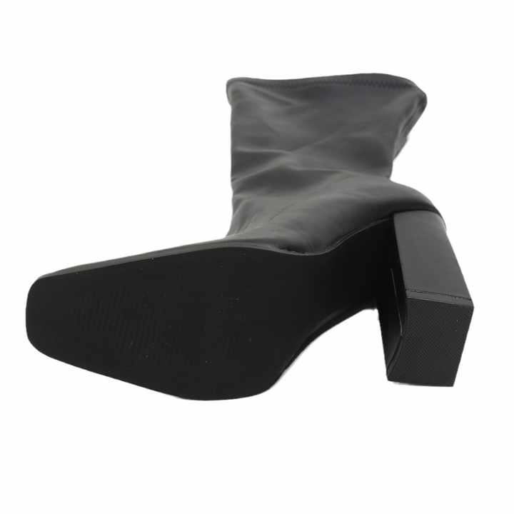 retro square toe high heels  KF83116