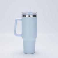 Vente directe d'usine, tasses à café de 22 oz très vendues, tasses à café en acier inoxydable 304 avec poignée pour le camping et les voyages, disponibles en plusieurs couleurs
