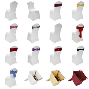 Wholesale Wedding Party Event Decoration with the Latest Cheap Spandex <strong>Chair</strong> <strong>Covers</strong> and Backrests - Product Image 3