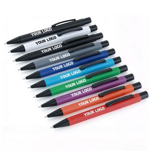 Stylo bille publicitaire de luxe avec logo personnalisé, gravure publicitaire, cadeau personnalisé, stylo bille en métal - Product Image 1