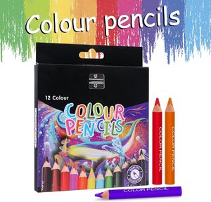 Crayons <span class=keywords><strong>de</strong></span> couleur courts crayons <span class=keywords><strong>de</strong></span> couleur pré-affûtés avec taille-<span class=keywords><strong>crayon</strong></span> et gomme 12 <span class=keywords><strong>couleurs</strong></span> pour les tout-petits étudiants dessin - Product Image 2